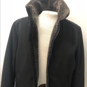 Barney’s Shearling & Nylon Coat